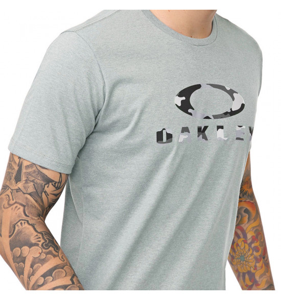 Camiseta Oakley Camo Tee Cinza Claro - 3