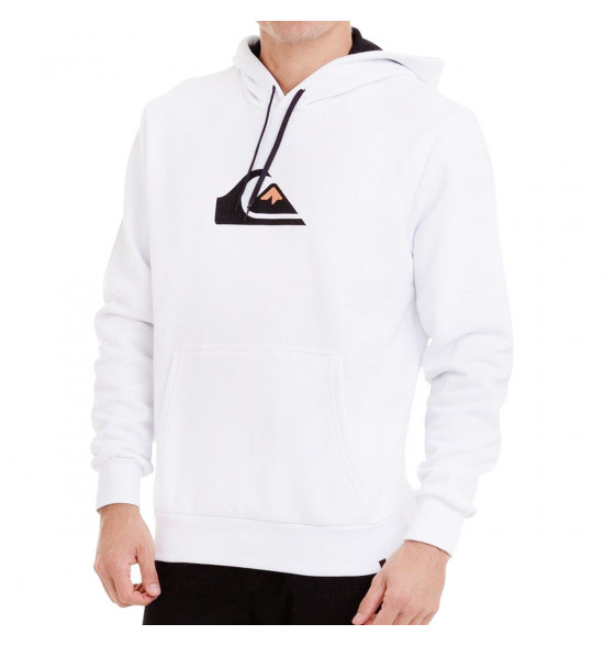 Moletom Quiksilver Canguru Logo Basic Branco - 3