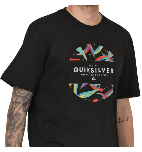 Camiseta Quiksilver Mixed Prints Preta - 3