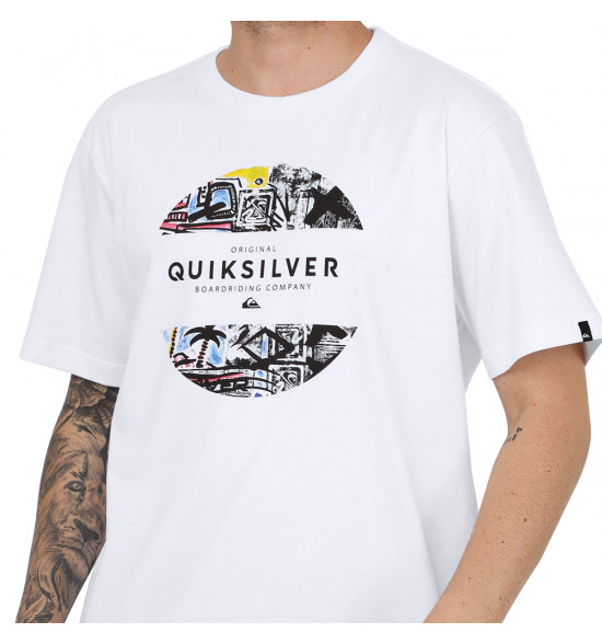 Camiseta Quiksilver Mixed Prints Branco - 3