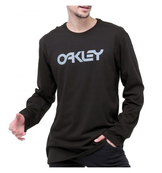 Camiseta Oakley Mana Longa Mark II LS Tee Preto - 3