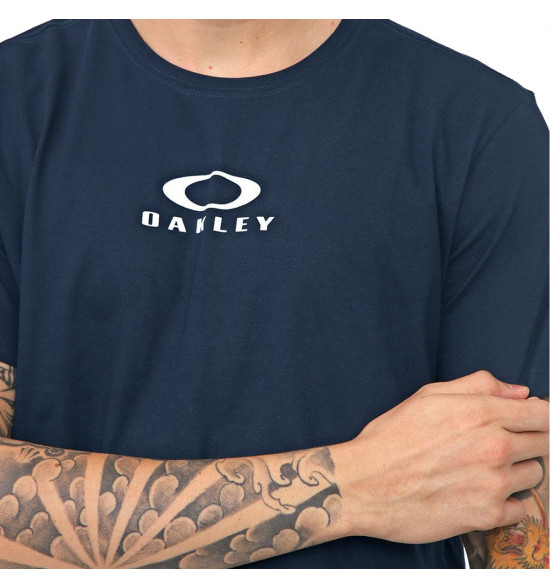 Camiseta Oakley Bark New Tee Azul Marinho - 3