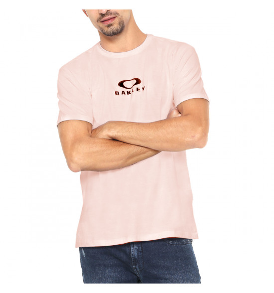Camiseta Oakley Bark New Tee Rosa - 3