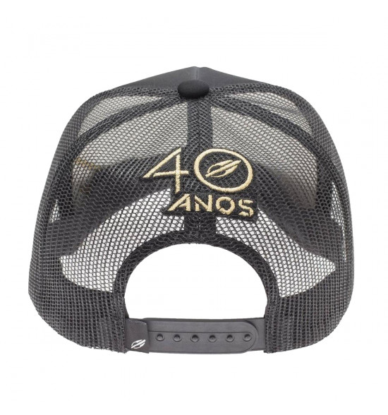 Boné Mormaii Trucker 40th Anniversary Gold Black Belt - 3