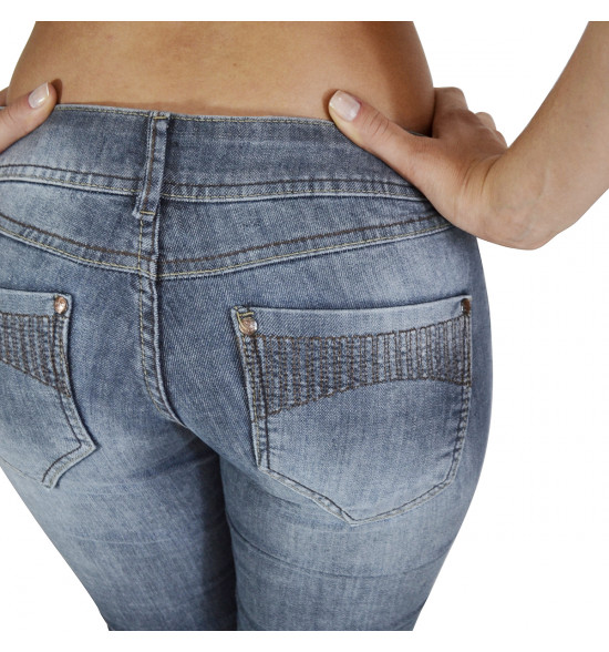 Calça Slim Jeans Alma de Praia - 4