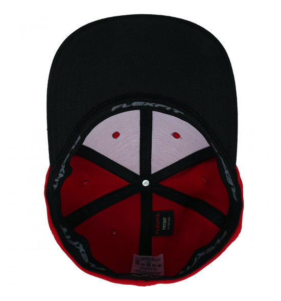 Boné Quiksilver Flex Hairine Texture Vermelho - 4