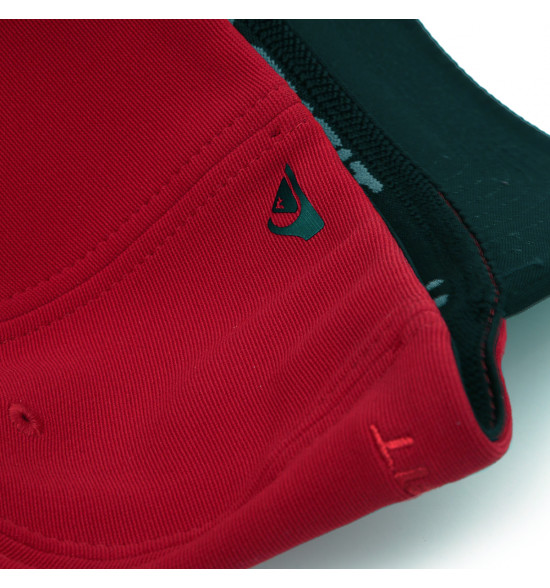 Boné Quiksilver Flex Hairine Texture Vermelho - 5