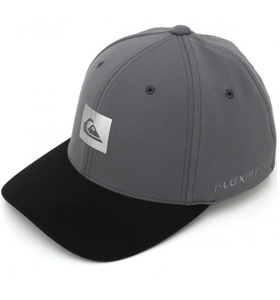 Boné Quiksilver Flex Hairine Texture Preto