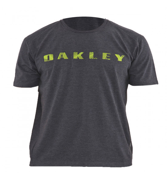 Camiseta Oakley Masc Mod Bark Pattern Preto