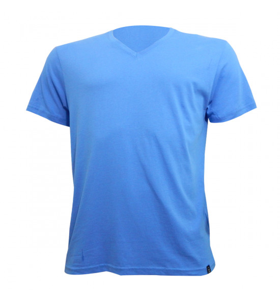 Rx Camiseta Alma De Praia Gola V Azul
