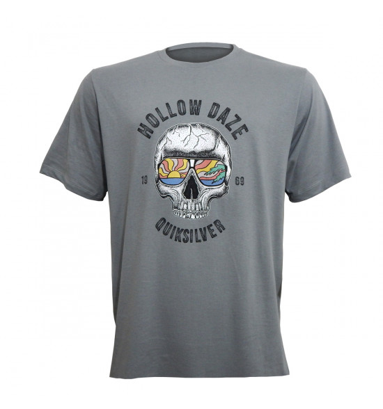 Camiseta Quiksilver Hollow Dayz Cinza