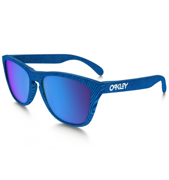 Óculos Oakley Frogskins Fingerprint Sky Blue/Lente Saphire Iridium