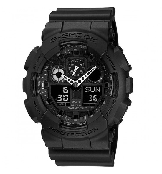 Relógio Casio G-Shock Digital e Analógico GA-100-1A1DR Preto