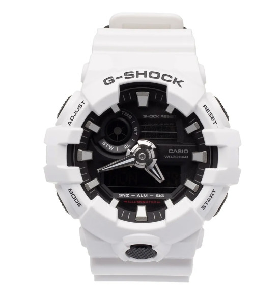Relógio Casio G-Shock Digital e Analógico GA-700-7ADR Branco e Preto - 2