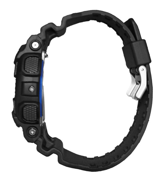 Relógio Casio G-Shock Digital e Analógico GA-100-1A2DR Preto e Azul - 4