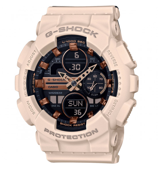 Relógio Casio G-Shock Woman Digital e Analógico GMA-S140M-4ADR Salmão 