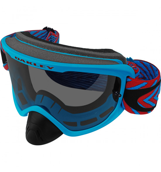 Óculos Goggle Oakley O Frame 2.0 Pró MX Motion Blue/Lente Dark Grey