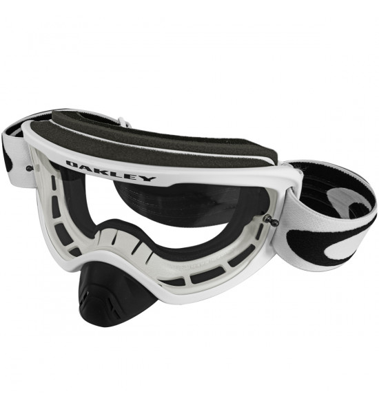 Óculos Goggle Oakley O Frame 2.0 Pró MX Matte White/Lente Clear