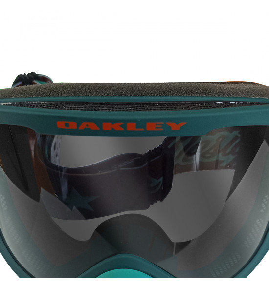 Óculos Goggle Oakley O Frame 2.0 MX Pró Mountain Bike TLD Green Cosmic Jungle/Lente Dark Grey - 5