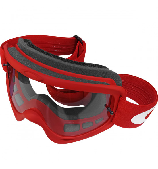 Óculos Goggle Oakley O Frame MX Moto Red/ Lente Clear