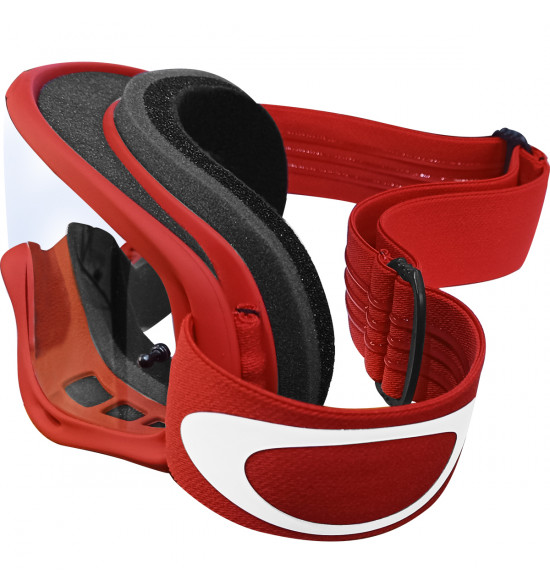 Óculos Goggle Oakley O Frame MX Moto Red/ Lente Clear - 3