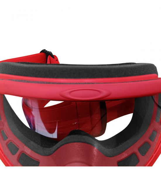 Óculos Goggle Oakley O Frame MX Moto Red/ Lente Clear - 5