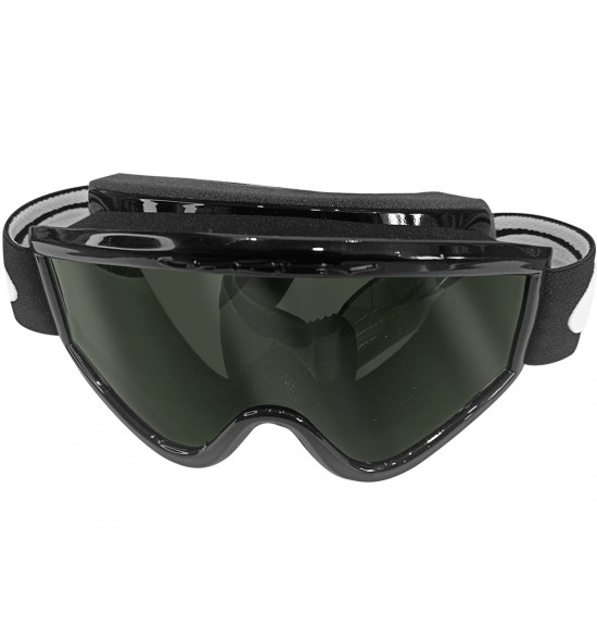 Óculos Goggle Oakley L Frame MX Sand Jet Black/Lentes Dark Grey & SAND Clear Anti-Fog - 2
