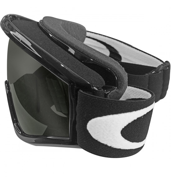 Óculos Goggle Oakley L Frame MX Sand Jet Black/Lentes Dark Grey & SAND Clear Anti-Fog - 3