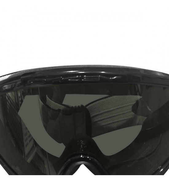 Óculos Goggle Oakley L Frame MX Sand Jet Black/Lentes Dark Grey & SAND Clear Anti-Fog - 5