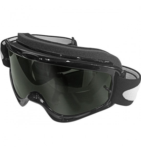 Óculos Goggle Oakley O Frame MX Jet Black/Lente Dark Grey & Clear SAND Anti-Fog