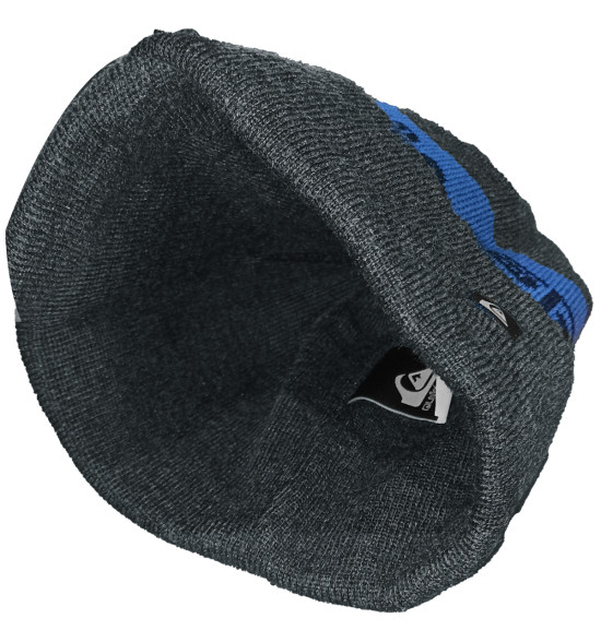 Gorro Quiksilver Hunker Downtown Preto Mescla Azul - 3