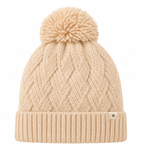 Gorro Rip Curl Premium Reg Pom Pom – Estilo e Conforto em Oatmeal Marle