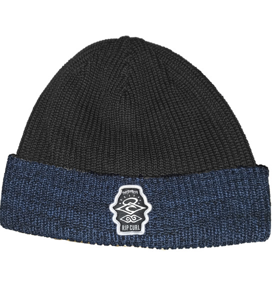 Gorro Rip Curl Icons Reg Preto e Marinho - Estilo e Proteção Térmica Original
