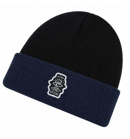 Gorro Rip Curl Icons Reg Preto e Marinho Original - Estilo e Proteção Térmica - 4