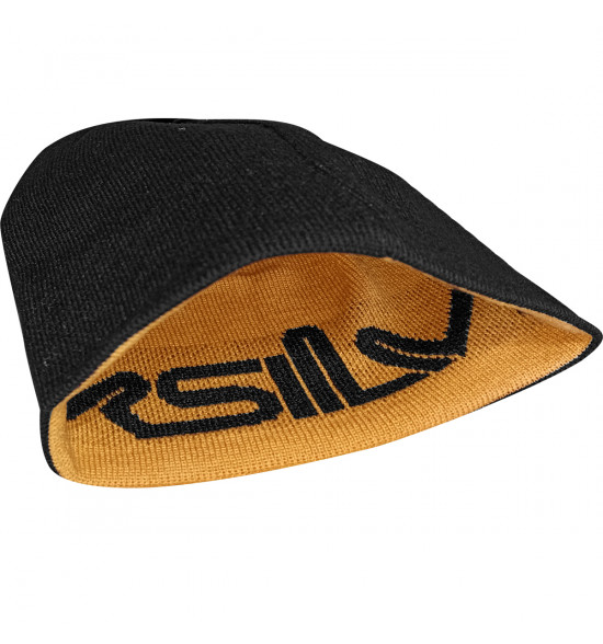 Gorro Quiksilver Dupla Face Double Omni Preto e Mostarda - 3