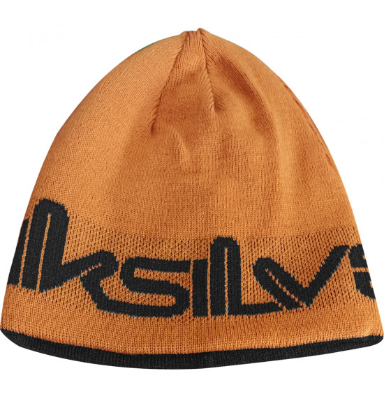Gorro Quiksilver Dupla Face Double Omni Preto e Mostarda - 4
