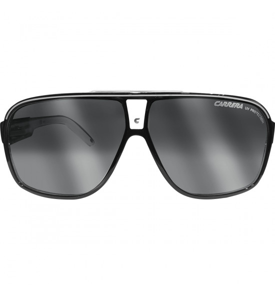 Óculos Carrera Grand Prix 2 T4M 6490S Black with White/Lentes Cinza Degrade - 2