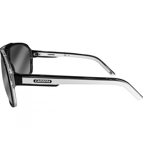 Óculos Carrera Grand Prix 2 T4M 6490S Black with White/Lentes Cinza Degrade - 3
