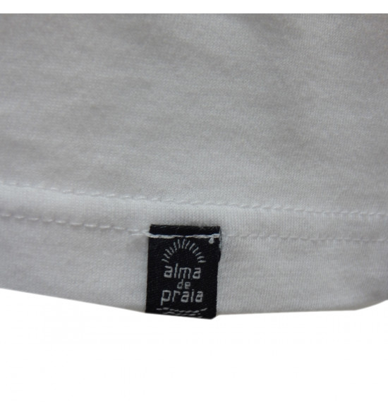 Rx Camiseta Alma de Praia Lisa Branca - 2
