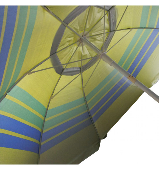 Guarda-sol Alma de Praia Aruba Verde LImao Com LIstras - 3