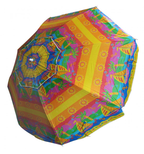 Guarda-sol Alma de Praia Bel Classic Nylon Colorido - 2