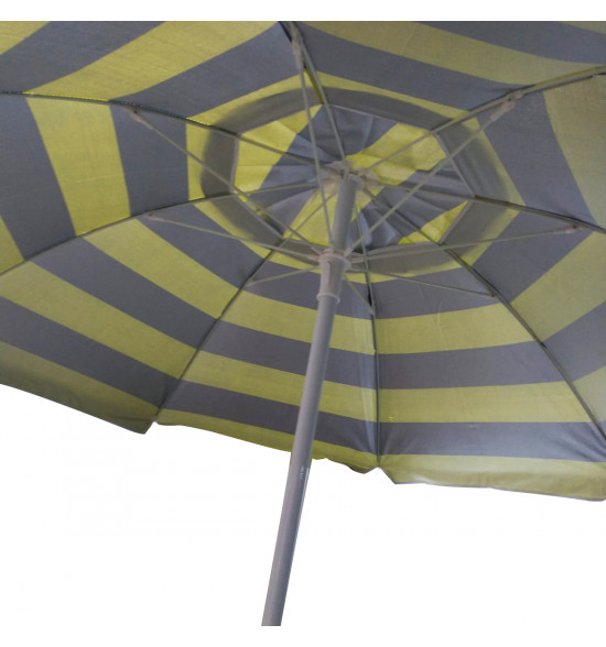 Guarda-sol Alma de Praia Caribe Cinza com Verde - 3