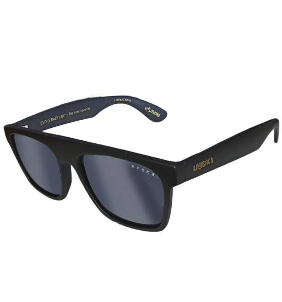Óculos Evoke Daze Layback LBA11 Black Matte /Lente Yellow Gray