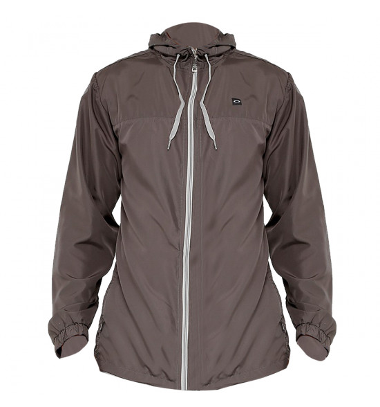 Jaqueta Oakley Windbreaker Patch Jacket Cinza