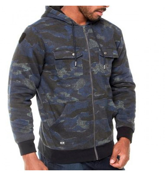 Moletom Oakley Agent Hoodie Camuflado Azul - 3