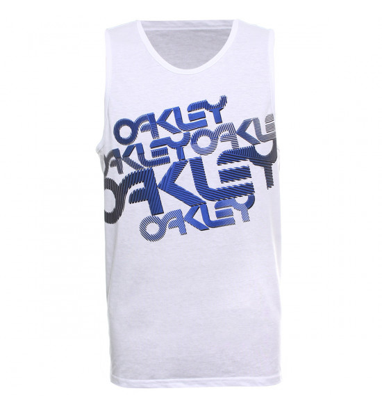 Regata Oakley Blue Stamp Tank Branca PROMOÇAO