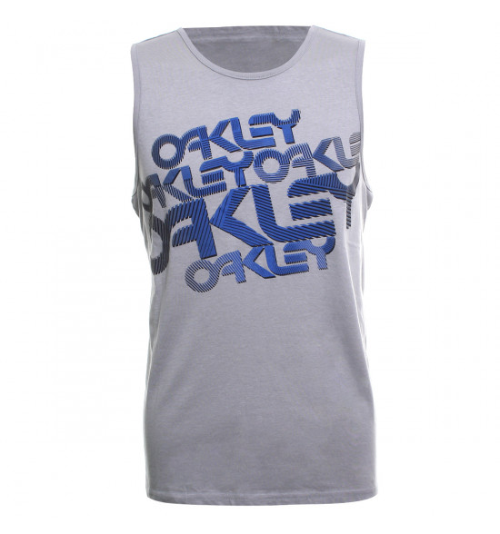 Regata Oakley Blue Stamp Tank Cinza LIQUIDAÇÃO VERÃO