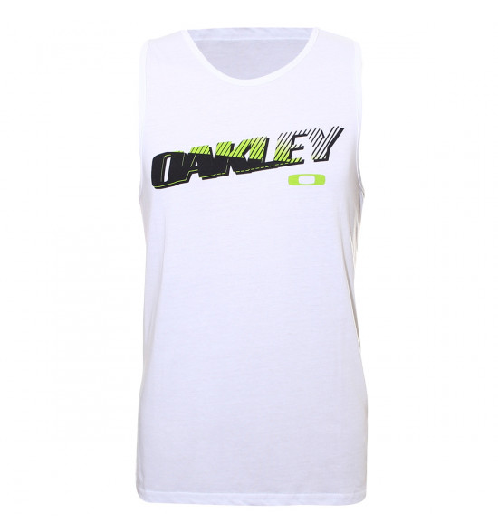 Regata Oakley Racing Tank Branca LIQUIDAÇÃO VERÃO