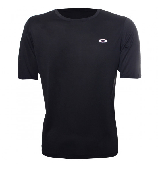 Camiseta Oakley Fitness Wind 2.0 Preta PROMOÇÃO