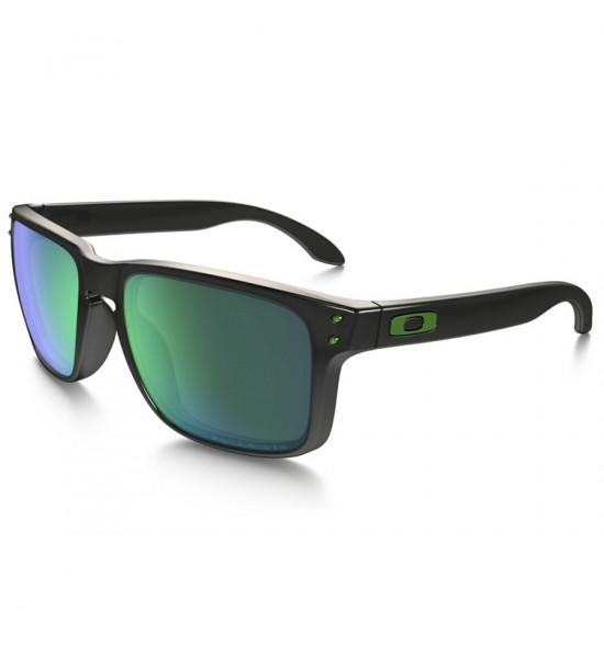 Oculos Oakley Holbrook Polished Black Lente Jade Iridium Polarizado ref OO9102 40